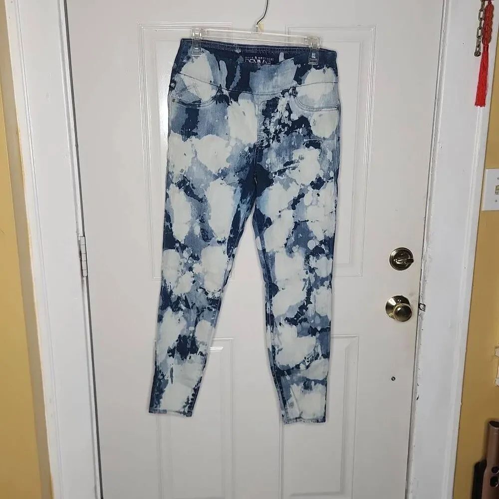 Rock and republic tie dye slimming denim jeans women's size 14